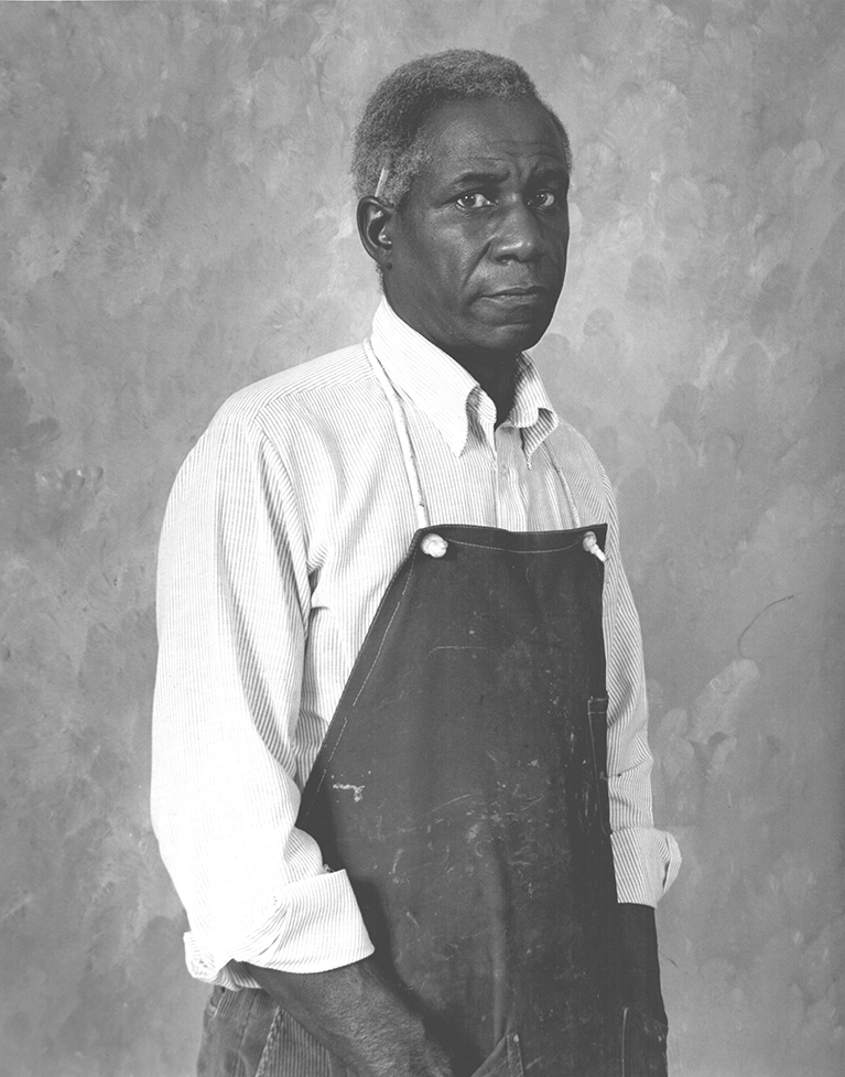 Ben Wigfall standing with smock on